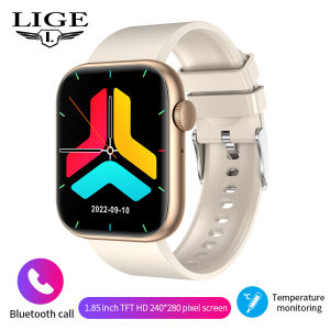 LIGE | LIGE New Full Touch Screen Smart Watch For Men Women Sports Fitness Watches Health Monitor Waterproof Bluetooth Call Smartwatch