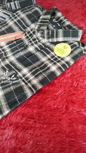 Paket 2pcs Random Kemeja Flanel Pria Lengan Pendek