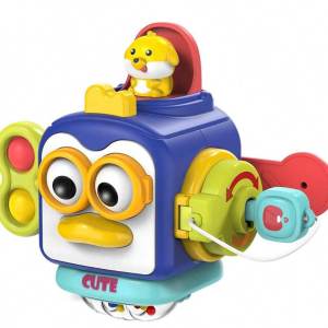 เด็ก Montessori Busy Board Sensory Busy Board เด็กฝึกทักษะกิจกรรม Cube การศึกษาของเล่นท่องเที่ยวสําหรับเด็กวัยหัดเดิน 1-3