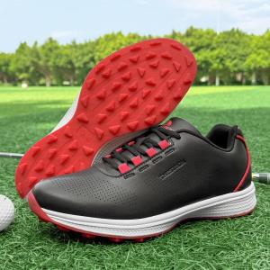New Outdoor Mens Golf Shoes Comfortable Sports Casual Lace-Up Fixed Anti-Slip Wear-Resistant Shoes Versatile for Fitness Enthusiasts