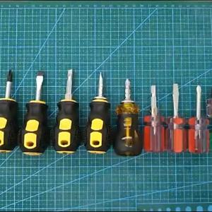 3Pcs Short Screwdriver Flat Head Cross-Head 2-in-1 Set For Narrow Spaces Repairing Sewing Machines Hand Tools