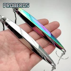 PROBEROS Kim Loại Jig Mồi Câu Cá 10g-80g Bền Bionic Mồi Cứng Với Thiết Kế Thực Tế Cho Câu Cá Biển 1 Cái