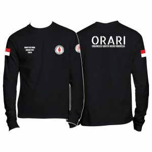 Baju Kaos Orari Lengan Panjang Tshirt Kaos Baju Komunitas Organisasi Radio Amatir Indonesia