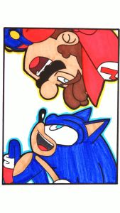 Mario và Luigi - Set 10 Tờ Tranh Tô Màu Kích Thước A4 A5 Dành Cho Màu Sáp Màu Chì - TRANH TÔ MÀU COLOR LAND