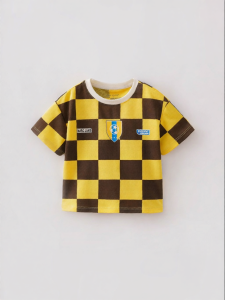 Marc&Janie | Quick-Dry Boys Checkered Short Sleeve T-Shirt
