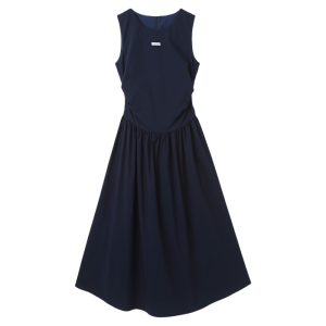 French Luxury Blue Sleeveless Dress
