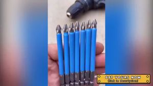 7PCS Magnetic Drill Bits Screwdriver Bit Head Set S2 Steel Screw Non Slip Single Screw Installation
