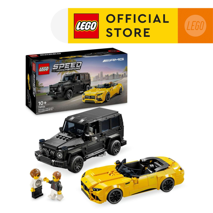 LEGO Speed Champions 76924 Mercedes-AMG G 63 Mercedes-AMG SL 63 (808  Pieces) Building Blocks, F1 Car, Race Car, Technic, Toy Cars for Kids