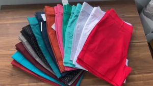 Quần short nữ kaki co giãn Quần đùi nữ form xuất khẩu size từ 40 đến 75kg chiều dài quần 35cm lịch sự quần sọt nữ đi biển quần sọt nữ thể thao quần sọt màu trắng