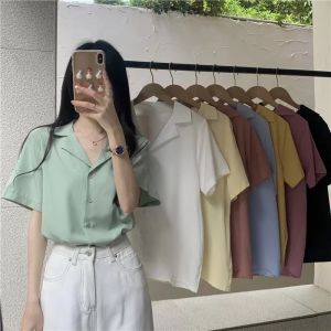 Áo Sơ Mi Nữ Cổ Vest Ngắn Tay Chất Cao Cấp Cực Mát Mịn Không Nhăn