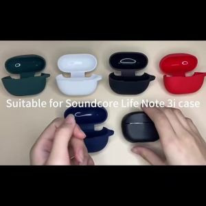 Silicone Headphone Case Solid Color Simple Durable Soft Case for Anker Soundcore Life P2i Wireless Bluetooth Headphone with Hook