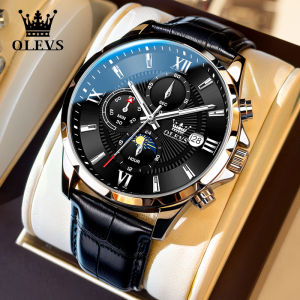 OLEVS | Đồng Hồ Nam Đa Năng Thời Trang Có Đèn Đêm Quartz Tự Động