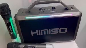 Loa Bluetooth KIMISO-252 kèm 2 micro karaoke không dây