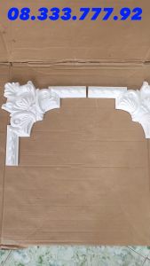 Phù điêu PU LUMI HOME họa tiết hoa góc cạnh trang trí khung tranh trần tường chất liệu PU siêu bền mã GB-82009 ABC