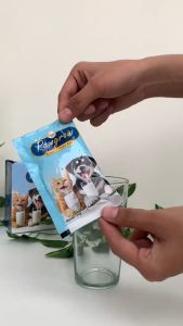 PAWGROW Susu Formula Untuk Anjing Kucing 20g - Goat Milk Powder - Susu Bubuk Murni Anjing Kucing - Susu Hewan Peliharaan - Pet Milk Powder - Susu Kambing Etawa Untuk Anjing Kucing - Susu Bubuk Anabul Bernutrisi