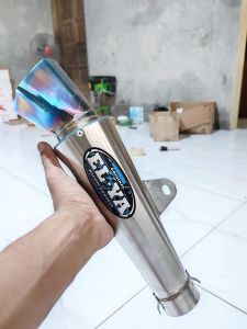 slincer knalpot ELYA racing segini 6 blue sarangan setengah ngker poll