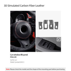 For Tesla Model Y Juniper 2025- Model 3 Highland 2024 Made of Alcantara Window Lift Panel Trim Stickers Car Interior Accessories
