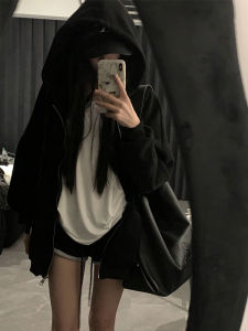SUHUIQIAN | Hooded Warm Sweatshirt Jacket Fall Spring Autumn Winter Women Outerwear