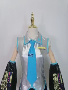 New Full Set Miku Cosplay XXS-3XL Costume Wig Shoes Headwear Props Miku Cosplay Accessories Halloween Party Outfit For Men Women