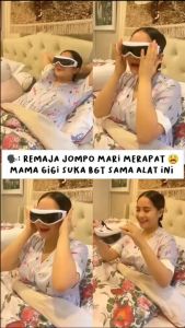 Alat Pijat Mata Elektrik Model Kacamata Eye Care Massager Relaksasi Mata & Mengurangi Kelelahan