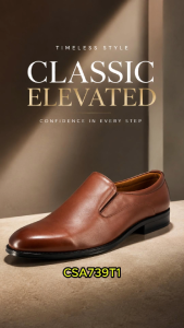 ABARO Men Faux Leather Formal Shoes CSA739T1 Men Formal Shoes/Kasut Formal Lelaki