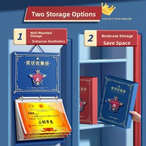 MONLEYTA | Childrens Honor Certificate Display & Storage Album