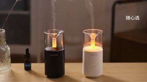 Creative Candle Light Aromatherapy Diffuser USB Electric Ultrasonic Mist Maker Air Humidifier for Car Fragrance Essential Diffuser