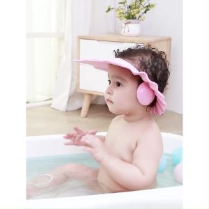 Mũ gội đầu cho bé có chắn nước bảo vệ tai mắt có thể điều chỉnh vòng đầu cho bé từ 0-6 tuổi - Aeneas Shop