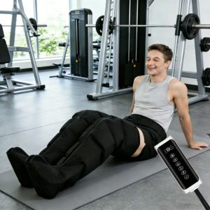 Air Compression Leg Massager Full Leg Foot Calf Knee Massage Boots for Athletes Seniors Post-Workout Muscle Recovery & Relief