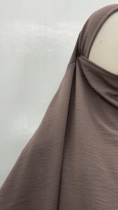 ANIQ Abaya Set Frenchkhimar Instan Crinkel By Hasna Moslem