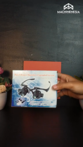 BERGARANSI ZEAST Kacamata Pembesar 25x Zoom Magnifier dengan 2 LED 9892GJ