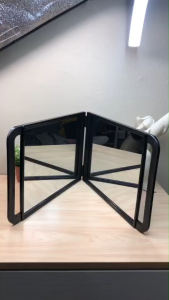 กระจกสำหรับส่องทรงผมด้านหลัง/ตรงปก - ส่งเร็ว, หลายมิติ, บานพับ 2 ด้าน, พับเก็บได้, มีหูหิ้ว, บานใหญ่, พร้อมส่ง, บริการจัดส่งทั่วประเทศ - ขนาด กว้าง 23.5 ยาว 35.5 ซม.