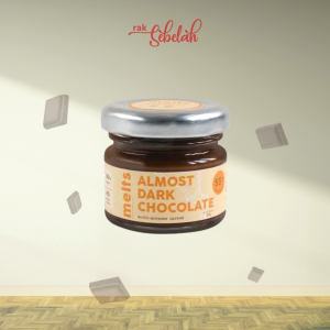 Melts Almost Dark Chocolate Spread 30g - Selai Cokelat Sehat Vegan | Plant Based | Halal | Rak Sebelah