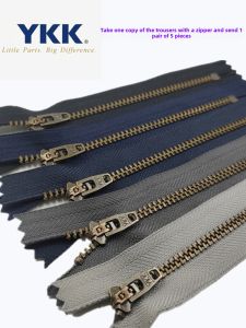 YKK Metal Zipper for Pants Closure Open-end Closet Door Access Control Zipper Copper Color Industrial Strength Sewing Zipper