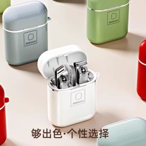 Bộ Kéo Cắt Móng Tay Bằng Thép Không Gỉ Cao Cấp LOGO Bộ Ba Món Quà Kinh Doanh Dụng Cụ Vệ Sinh Cá Nhân Bộ Kéo Cắt Móng Tay