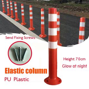 【SLN】70CM/75CM Flexible Pole Cone Road Cone Flexible Cone Traffic Facilities Barricade Cone Reflective Column Anti-collision Reduce hazardous plastic road facilities