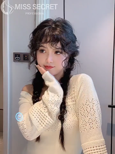 Wool roll bangs 100% Human Hair Piece Black And Mocha Brown Hair Topper Hair Replacement Cover White Hair Breathable And Lightweight Wig Increase Hair Volume For Woman