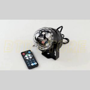 COD TaffLED Lampu Disco Warna Warni Muter Musik Panggung LED RGB 240V 6W + Remote Control 240 V