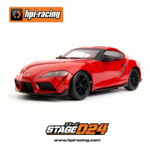 New 1/24 HPI Stage D24 Brushed Remote Control 5CH Simulation GR Supra Drift Racing Car Electric Desktop Model With LED And Track