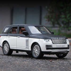 1:24 Scale Range Rover Alloy Car Model Diecast Car Sound Light Car Lovers Collection Kids Birthday Gift Metal Boys Toys