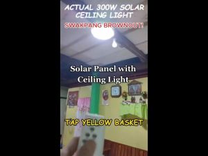 S.A Solar Ceiling Light Home Indoor LED Ceiling Pendant Light 100W200W300W Modern Design Bedroom Stair Balcony Light No wiring with Dimmable Remote Control