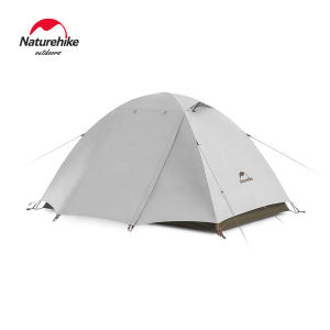 Naturehike ultra-light hiking camping tent for 2-3 people outdoor camping rainproof windproof coated with silver UPF50+ aluminum pole family tent