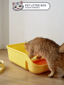 [NEW] Angola Pet Litter Box Kucing Extra Besar M38 Cat Litter Box / Toilet Pasir Kucing GRATIS Sekop Pasir