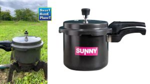 [Made in India] SUNNY Hard Anodized Pressure Cooker 3.5 Ltr / 5.5 Ltr Non Stick Fast Cooking Pressure Cooker Campaign Cookware