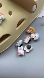 Bộ 12 Sticker Charm 3D chủ đề Mèo đáng yêu DIY Mayto gắn Dép Cross Dép Sục Cá Sấu JB-238