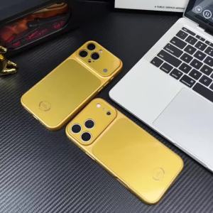 Ốp Lưng Điện Thoại Cứng Từ Tính Mạ Vàng Cho Magsafe iPhone 17/16/15/14/13/12/11 Pro Max - Chống Sốc Nhẹ Bảo Vệ Ống Kính Camera