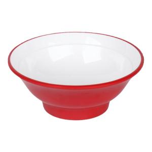 A8 Melamine Imitation Porcelain Noodle Bowl for Noodle Shops Small Noodles Commercial Use Simple Style Red And White Pattern