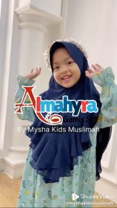 Gamis Anak Set Hijab Almahyra untuk Usia 2-8 Tahun