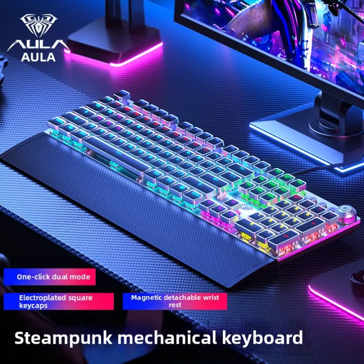 AULA | Punk Retro Mechanical Keyboard Wired