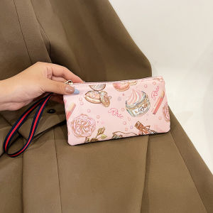 New Arrival Mobile Coin Purse Female Clutch Bag Fashion Fabric Mori Style Artistic Wallet Oxford Cloth Long Small Card Holder